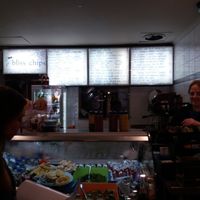 Serving area at Bliss & Chips in Newtown