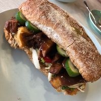 ‘Duck’ burger  at Bliss & Chips in Newtown