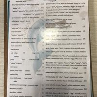 Menu  at Bliss & Chips in Newtown