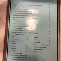 Menu  at Bliss & Chips in Newtown