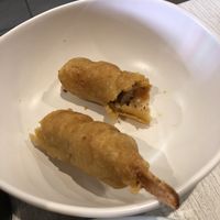 Corn dog at Bliss & Chips in Newtown