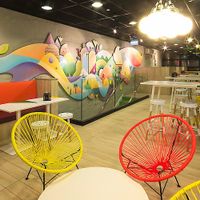 Upstairs seating at So Yo in Christchurch