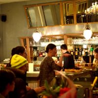 the interior at Pizza e Pezzi in Berlin