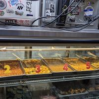 Today's entrees at Punjabi Grocery & Deli in New York City