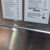 Menu at Punjabi Grocery & Deli in New York City