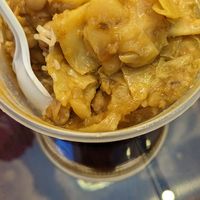 Chickpeas and cabbage at Punjabi Grocery & Deli in New York City