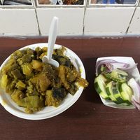 small bowl with garnish  at Punjabi Grocery & Deli in New York City