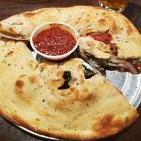 Hot Box calzone. Make any pizza a calzone! at Tomato Bar Pizza Bakery in Schererville