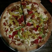 Vegan pizza (the Tallahassee) at Tomato Bar Pizza Bakery in Schererville