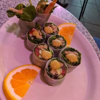 "ham" on rice wrap! at Joy Cafe in Philadelphia