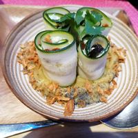 Zucchini starter at Dona Flor Cafe in Cascais