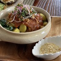 Banana Gnocchi at Dona Flor Cafe in Cascais