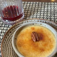 creme brulee at Dona Flor Cafe in Cascais