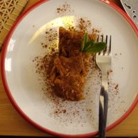 pie with apples and nuts at Dona Flor Cafe in Cascais