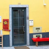 Dona Flor from outside.  at Dona Flor Cafe in Cascais