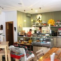 Dona Flor from inside.  at Dona Flor Cafe in Cascais