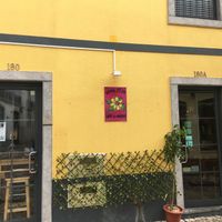 Entrance  at Dona Flor Cafe in Cascais