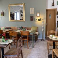 Indoor setting at Dona Flor Cafe in Cascais