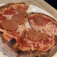 Kids meal vegan pepperoni  at Famoso Neapolitan Pizzeria in Jasper