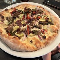 Vegetable pizzaa  at Famoso Neapolitan Pizzeria in Jasper