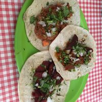 assorted tacos! at Veggie Table in Puerto Vallarta
