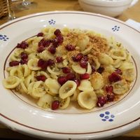 Orecchiette with pomegranata at Apulia in Paris