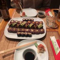 Our delicious set at Edamame Vegan Sushi in Warsaw