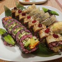 combo sushi platter at Edamame Vegan Sushi in Warsaw