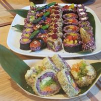 epic vegan sushi at Edamame Vegan Sushi in Warsaw