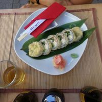 The tempura rolls  at Edamame Vegan Sushi in Warsaw