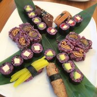 mixed platter  at Edamame Vegan Sushi in Warsaw