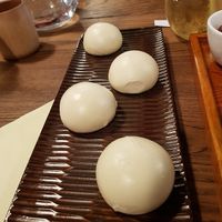 Red bean buns at WGT Vegetarian Fine Dining in South West London
