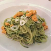 Zucchini noodles at Compost in Mallorca