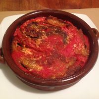 starter: aubergines at Compost in Mallorca