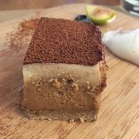 Raw vegan tiramisu  at Compost in Mallorca