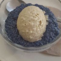 Chia pudding with ice at Compost in Mallorca