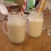 Smoothie "White monkeys" at Compost in Mallorca