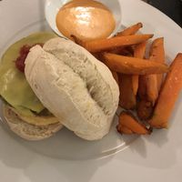 Green burger at Compost in Mallorca