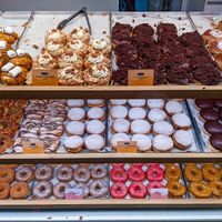 Today's donut selection (all vegan!) at Brammibal's Donuts - Maybachufer in Berlin