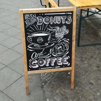 Outside at Brammibal's Donuts - Maybachufer in Berlin