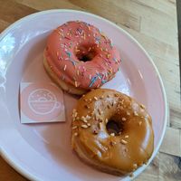 Pink sprinkles and salted caramel at Brammibal's Donuts - Maybachufer in Berlin