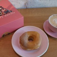Pumpkin Spice Donut & Latte at Brammibal's Donuts - Maybachufer in Berlin