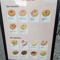Menu of delicious donuts. at Brammibal's Donuts - Maybachufer in Berlin