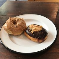 Salted caramel hazelnut & peanut butter fudge at Brammibal's Donuts - Maybachufer in Berlin