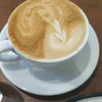 Oat mylk cappuccino at Brammibal's Donuts - Maybachufer in Berlin