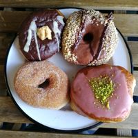 a bunch of donuts at Brammibal's Donuts - Maybachufer in Berlin