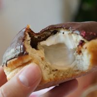Choc cream doughnuf at Brammibal's Donuts - Maybachufer in Berlin