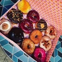 Box of 16 lovely Brammibal Donuts!  at Brammibal's Donuts - Maybachufer in Berlin