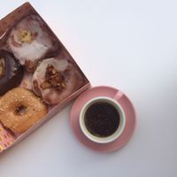 donuts and coffee  at Brammibal's Donuts - Maybachufer in Berlin