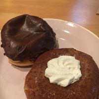 Cream filled donut and tiramisu donut! at Brammibal's Donuts - Maybachufer in Berlin